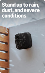 Blink Outdoor 2K+ open battery compartment with Energizer batteries for long runtime