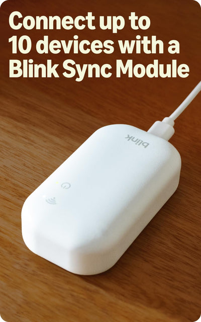 Blink Outdoor 2K+ overlooking driveway illustrating distance coverage and zoom benefit