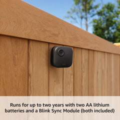 Blink Outdoor 4 detalle de textura y sello resistente, durabilidad exterior