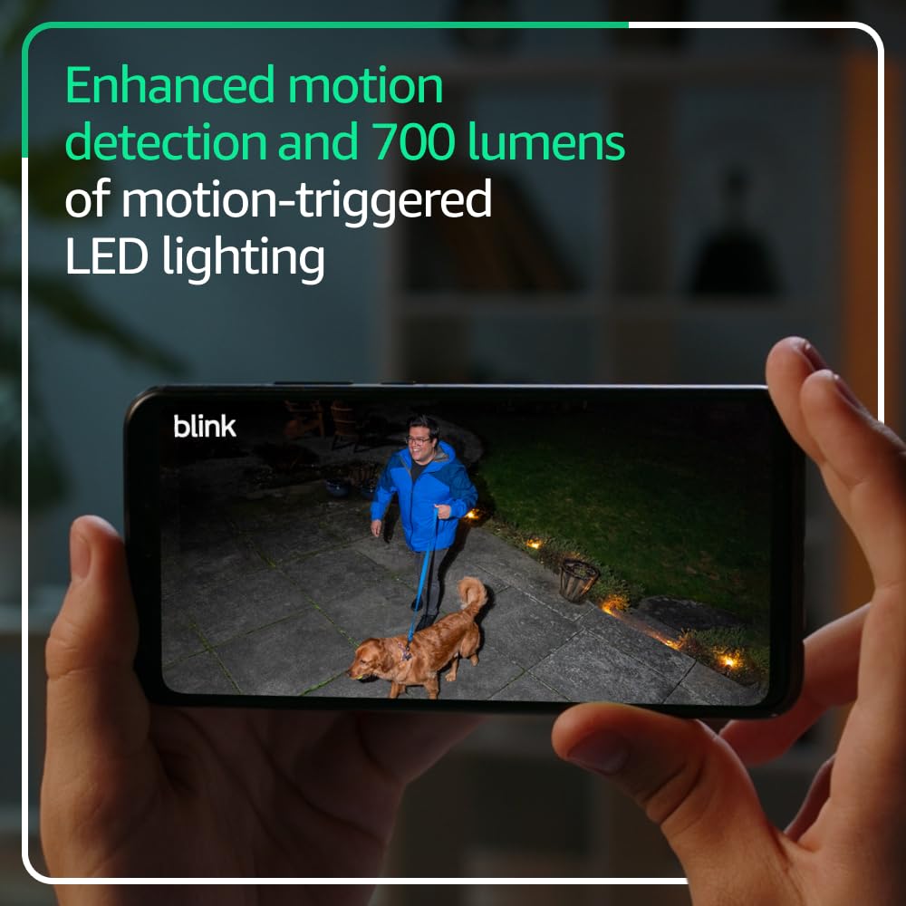 Blink outdoor 4 mounted on porch demonstrating easy wireless installation and security