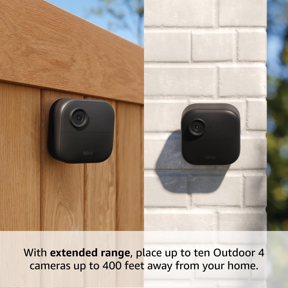 Blink close detail of camera texture showing rugged finish and outdoor durability benefits