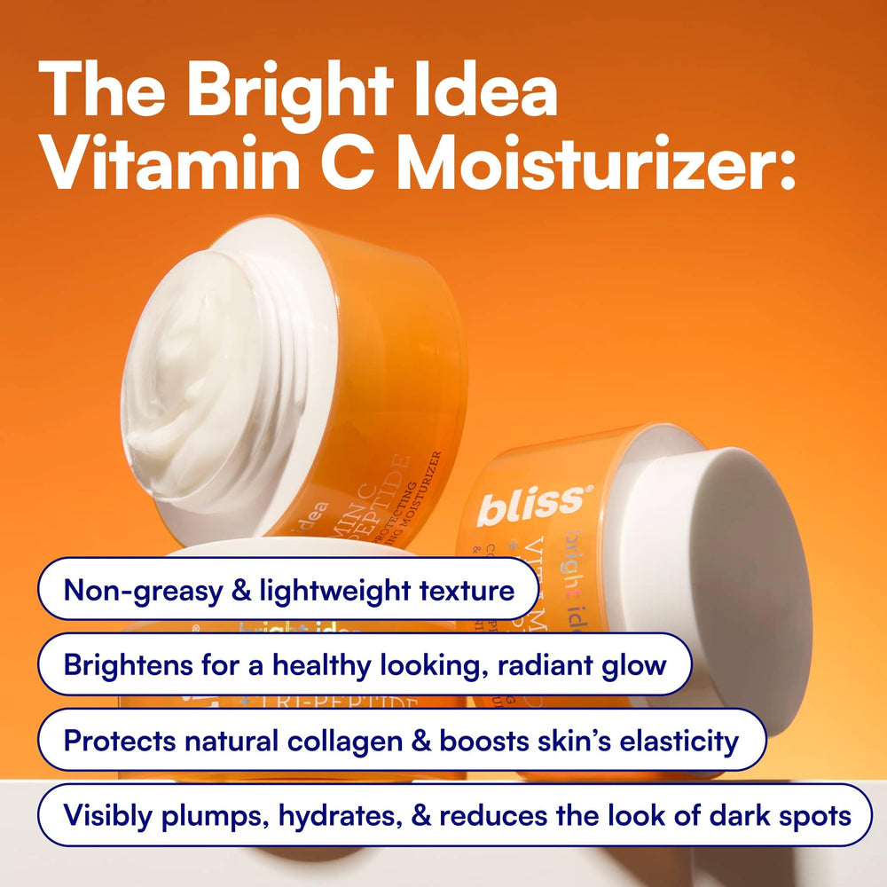 Bliss frasco abierto con crema visible, facilita la aplicación diaria