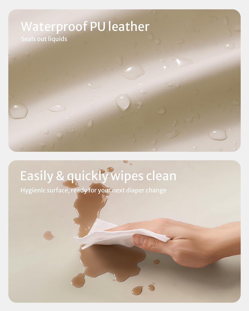 Blissful Diary detalle de textura PU fácil de limpiar y cómodo