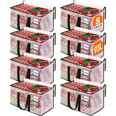 BlissTotes pack frontal mostrando 8 bolsas, solución de almacenamiento eficiente