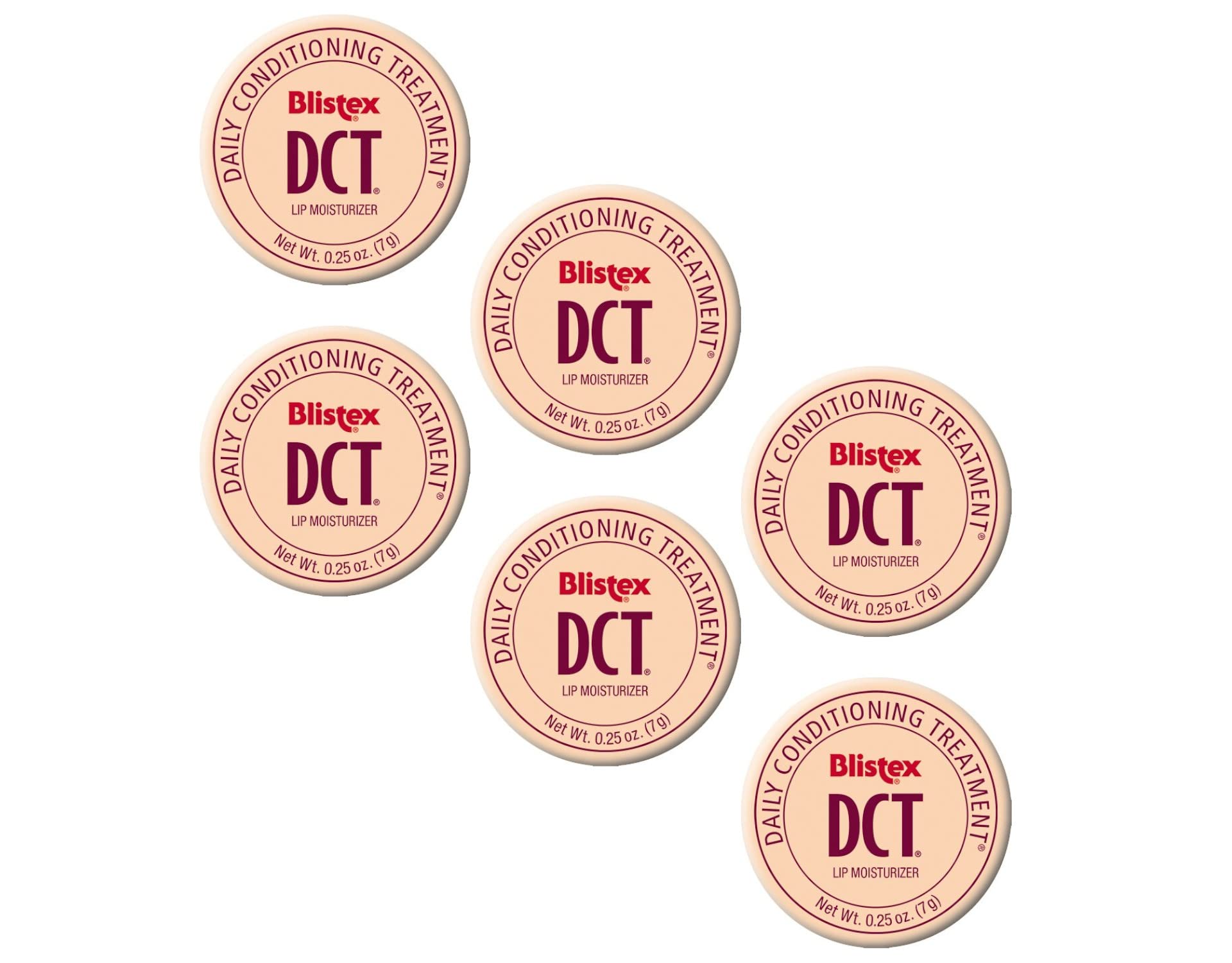 Blistex DCT pack de 6 mostrando el envase frontal y conveniencia