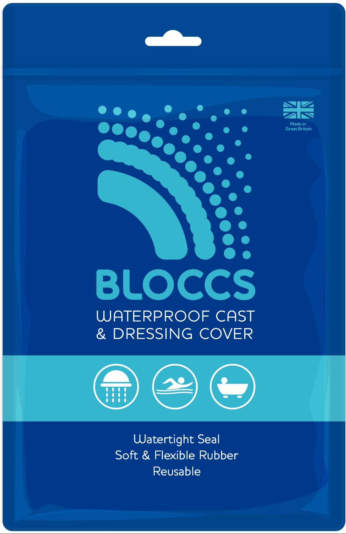BLOCCS etiqueta 'Made in UK' destacando fabricación confiable y experiencia