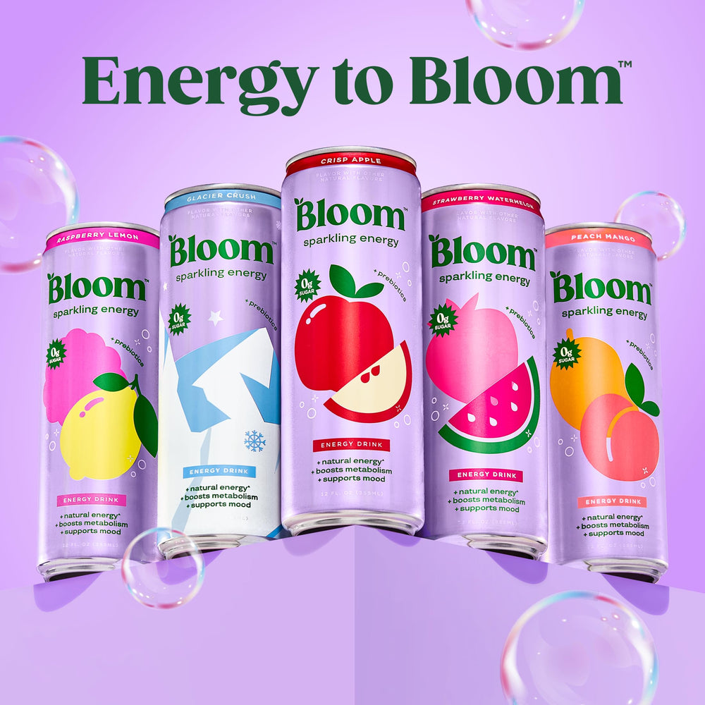 Bloom Nutrition ingredientes lychee y té verde resaltando beneficios antioxidantes