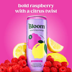 Bloom Nutrition primer plano de burbujas en la bebida, enfatiza efervescencia y frescura