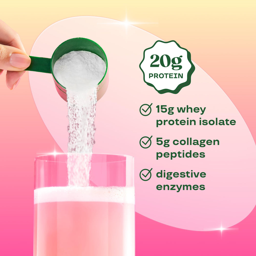 Bloom Nutrition scoop with powder illustrating single serving size convenience