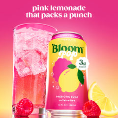 Bloom Nutrition lata en mano para comparar tamaño y portabilidad