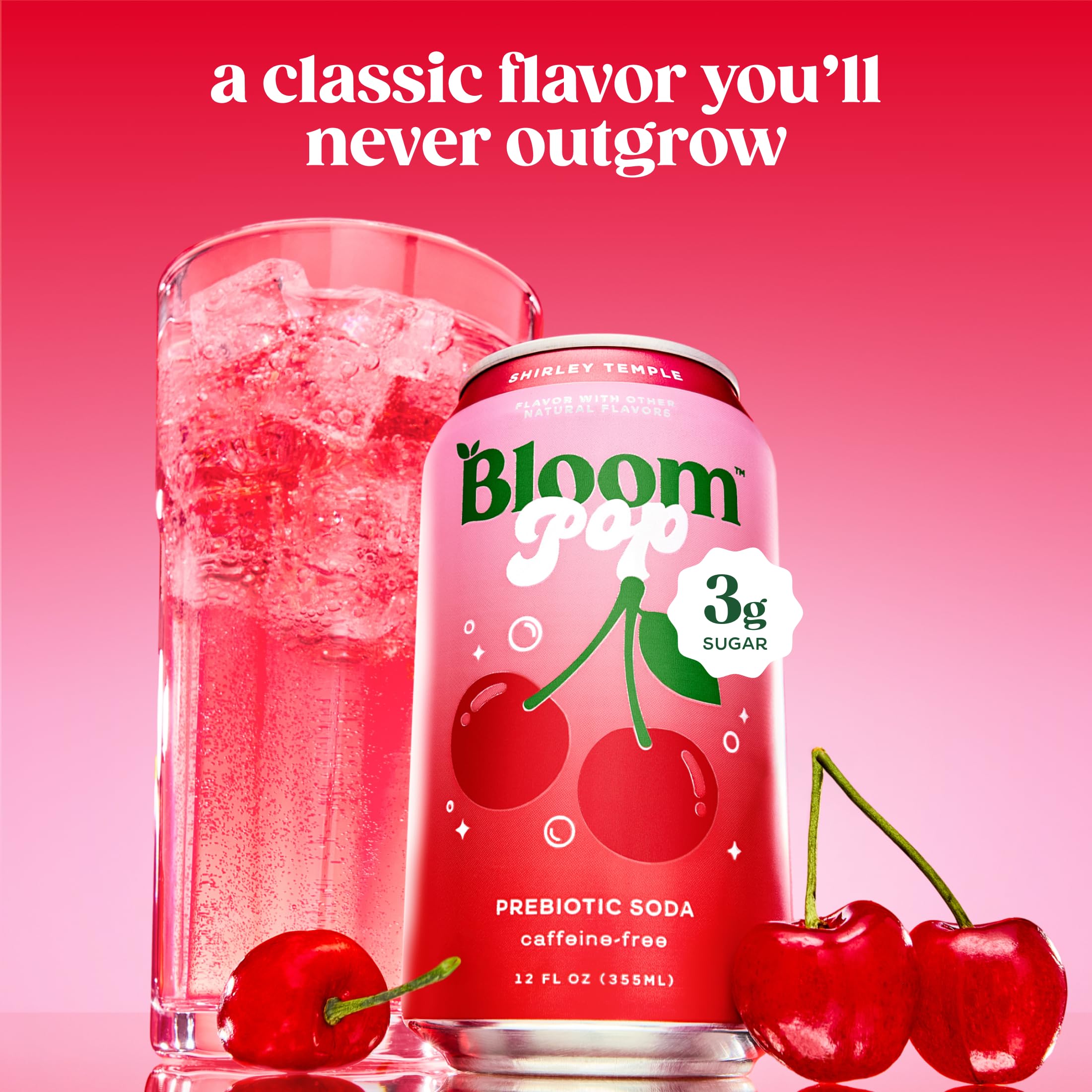 Bloom Nutrition lata junto a objeto para comparar tamaño y porción