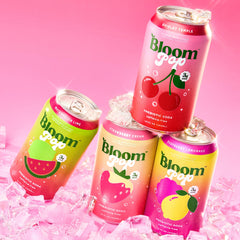 Bloom Nutrition close-up de espuma y burbujas destacando sensación refrescante
