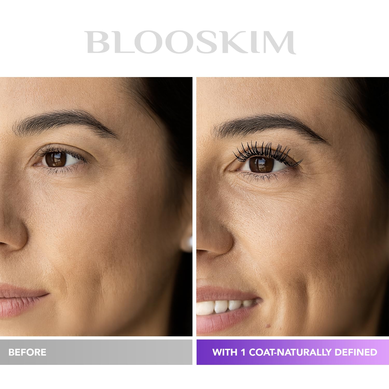 Blooskim aplicación en pestañas para mayor longitud visible