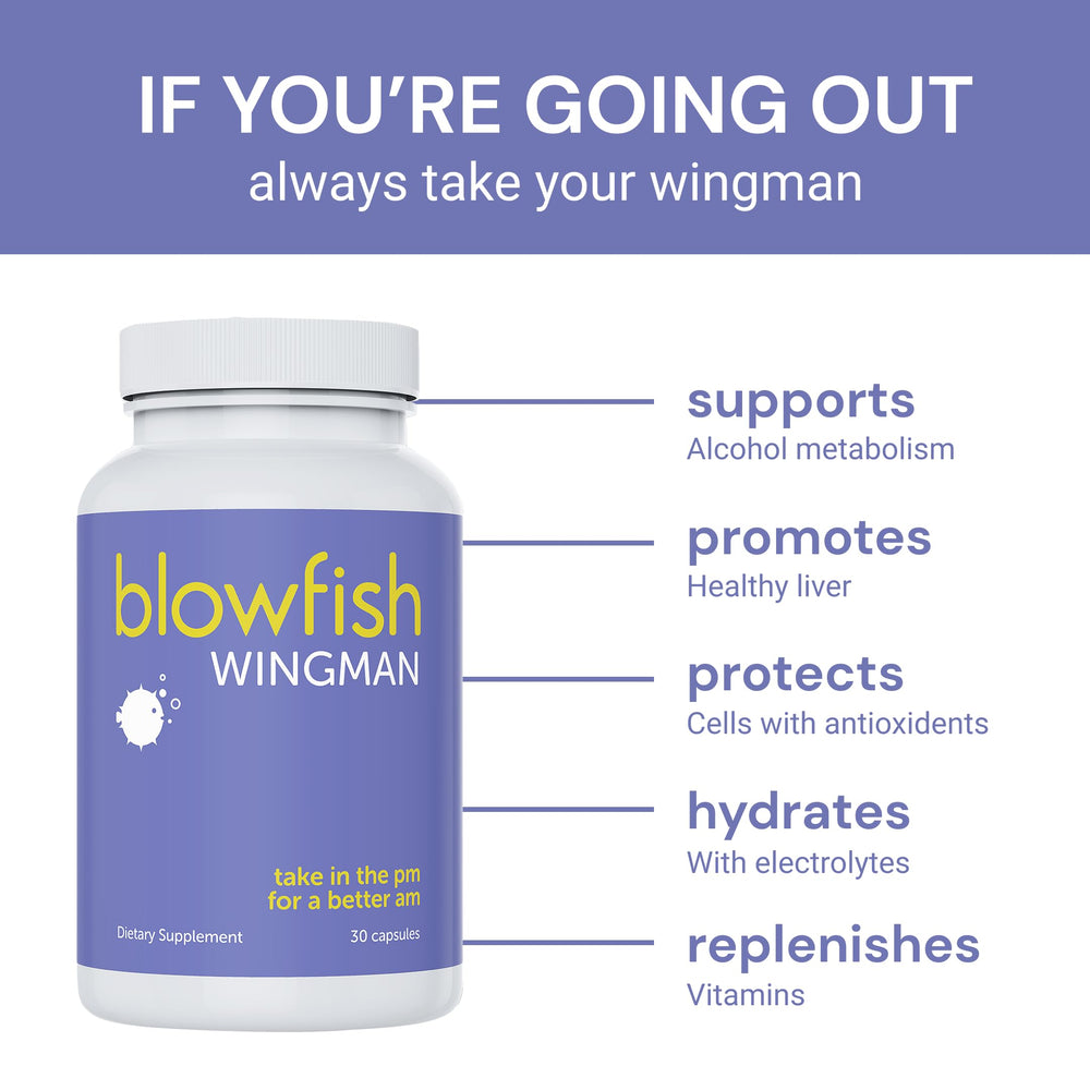Blowfish Wingman textura de los ingredientes en primer plano con claridad