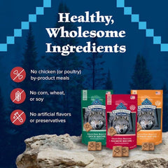 Blue Buffalo ingredientes pato pavo salmón resaltando sabor real