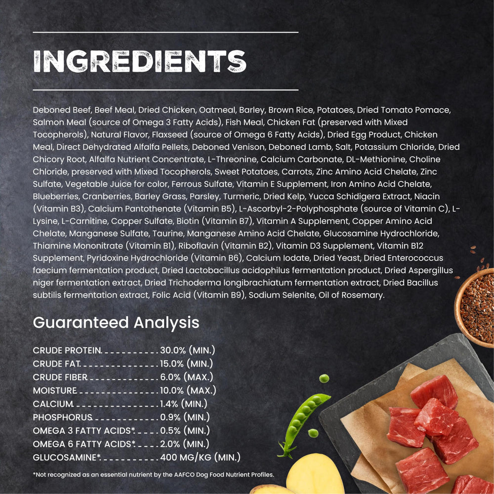 Blue Buffalo ingredientes reales res venado cordero que aportan proteína