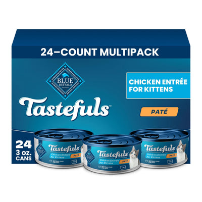 Blue Buffalo front packaging showing product benefits and kitten nutrition
