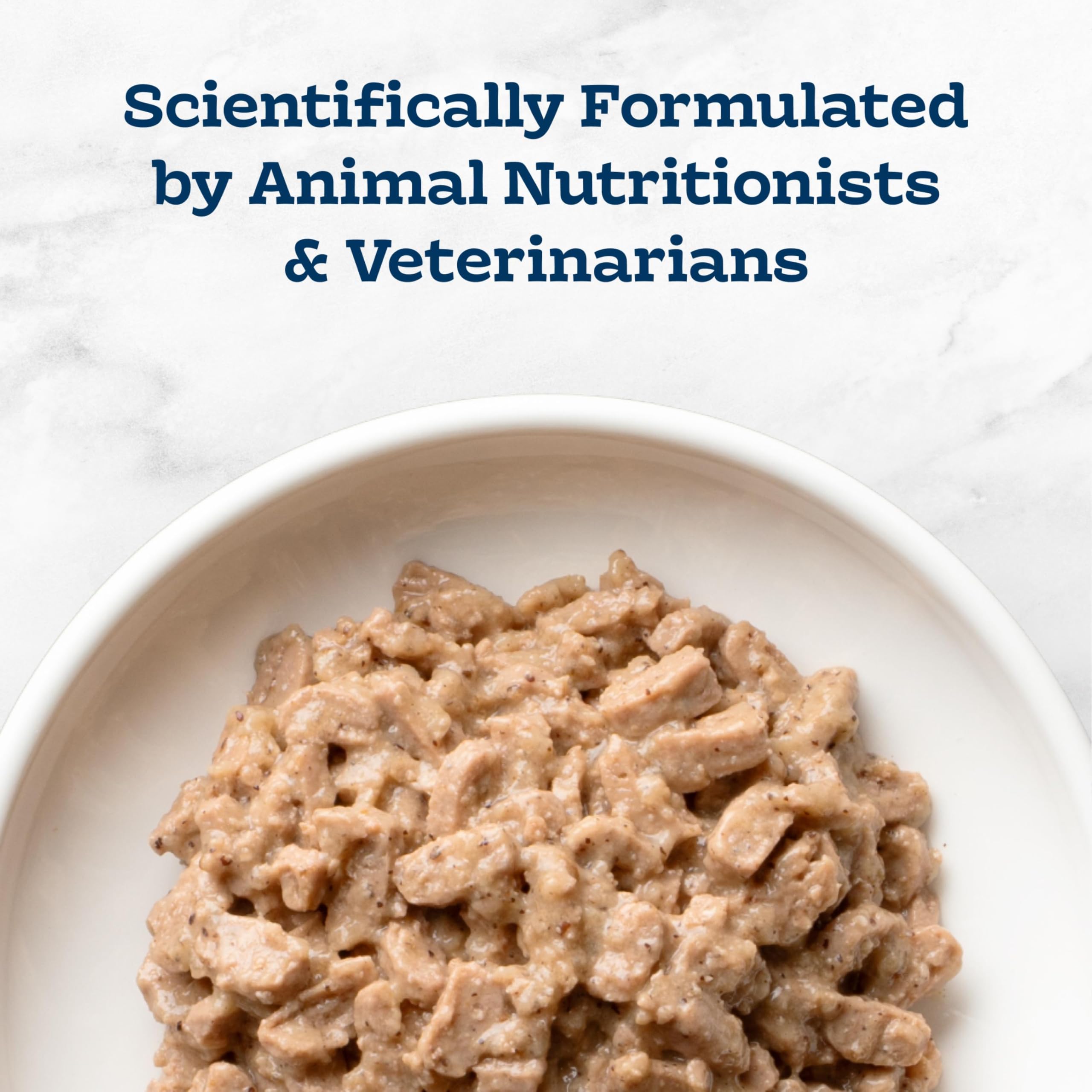Blue Buffalo etiqueta nutricional destacando taurina y ácidos grasos