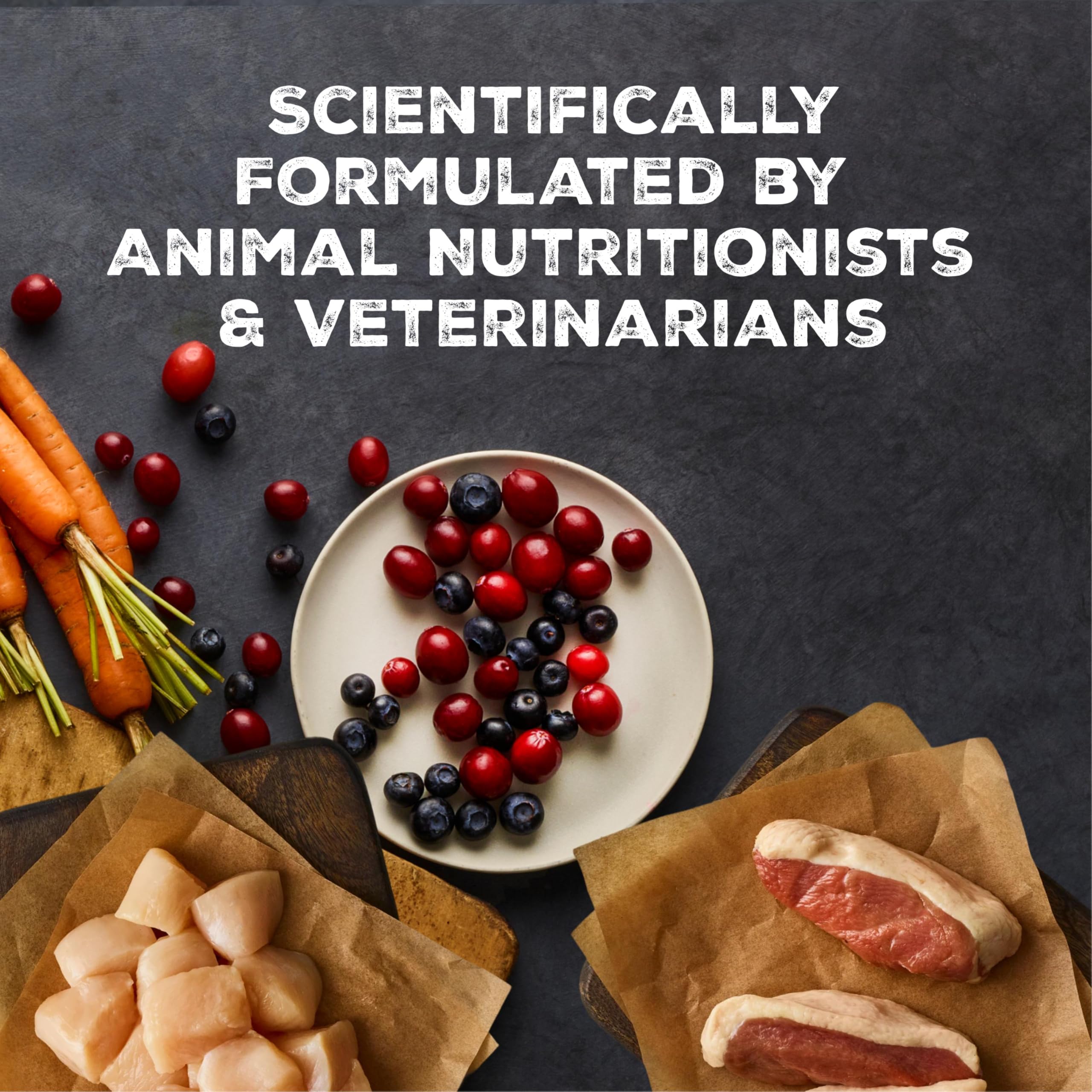 Blue Buffalo etiqueta nutricional destacando taurina y ácidos grasos