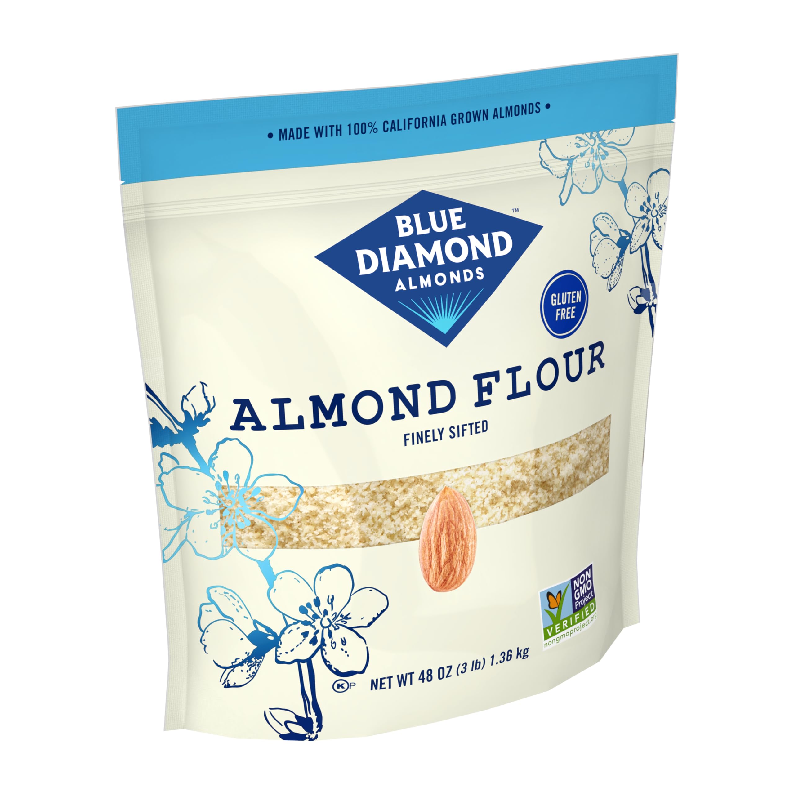 Blue Diamond etiqueta nutricional, información clara para dietas