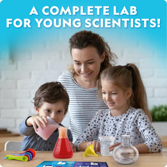 Blue Marble herramientas del laboratorio infantil en detalle que facilitan prácticas seguras
