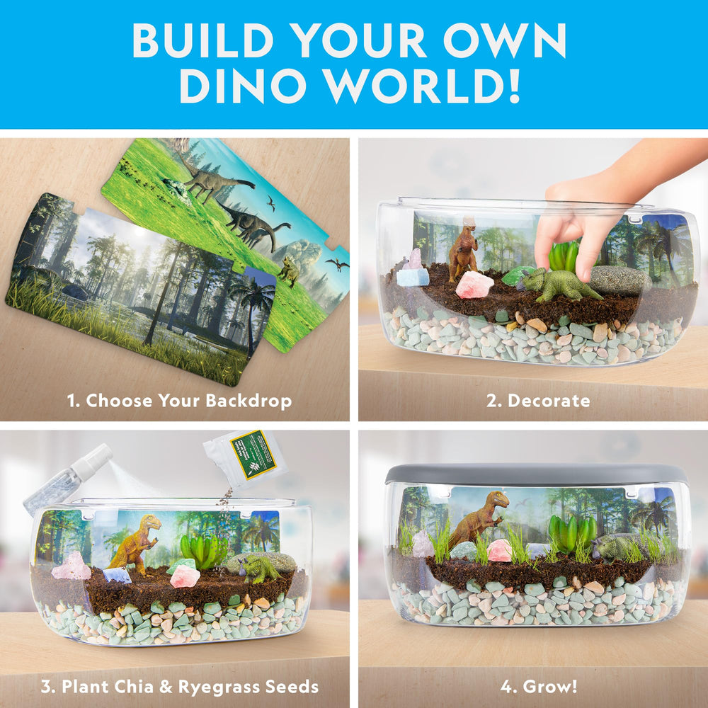 Blue Marble wide-mouth terrarium top view enabling easy setup benefit