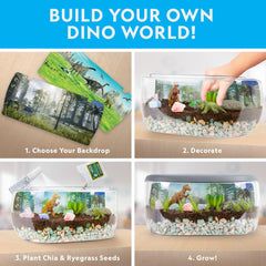 Blue Marble wide-mouth terrarium top view enabling easy setup benefit