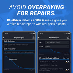 BlueDriver detalle del conector OBDII garantizando instalación sin herramientas