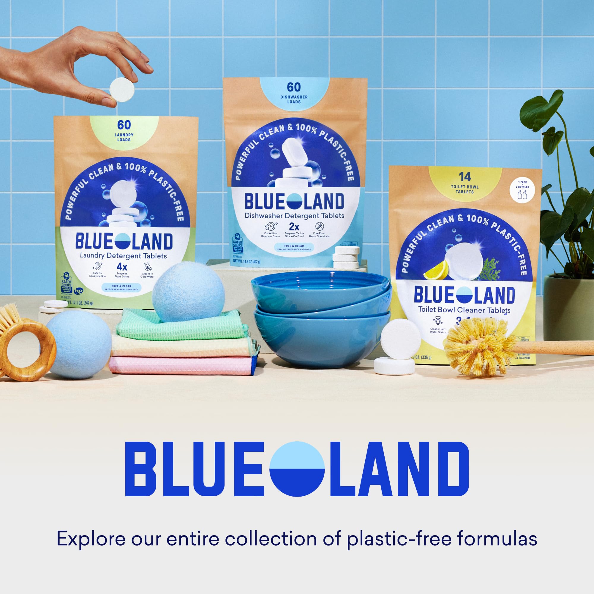 BLUELAND empaque refill sin plástico para reducción de residuos