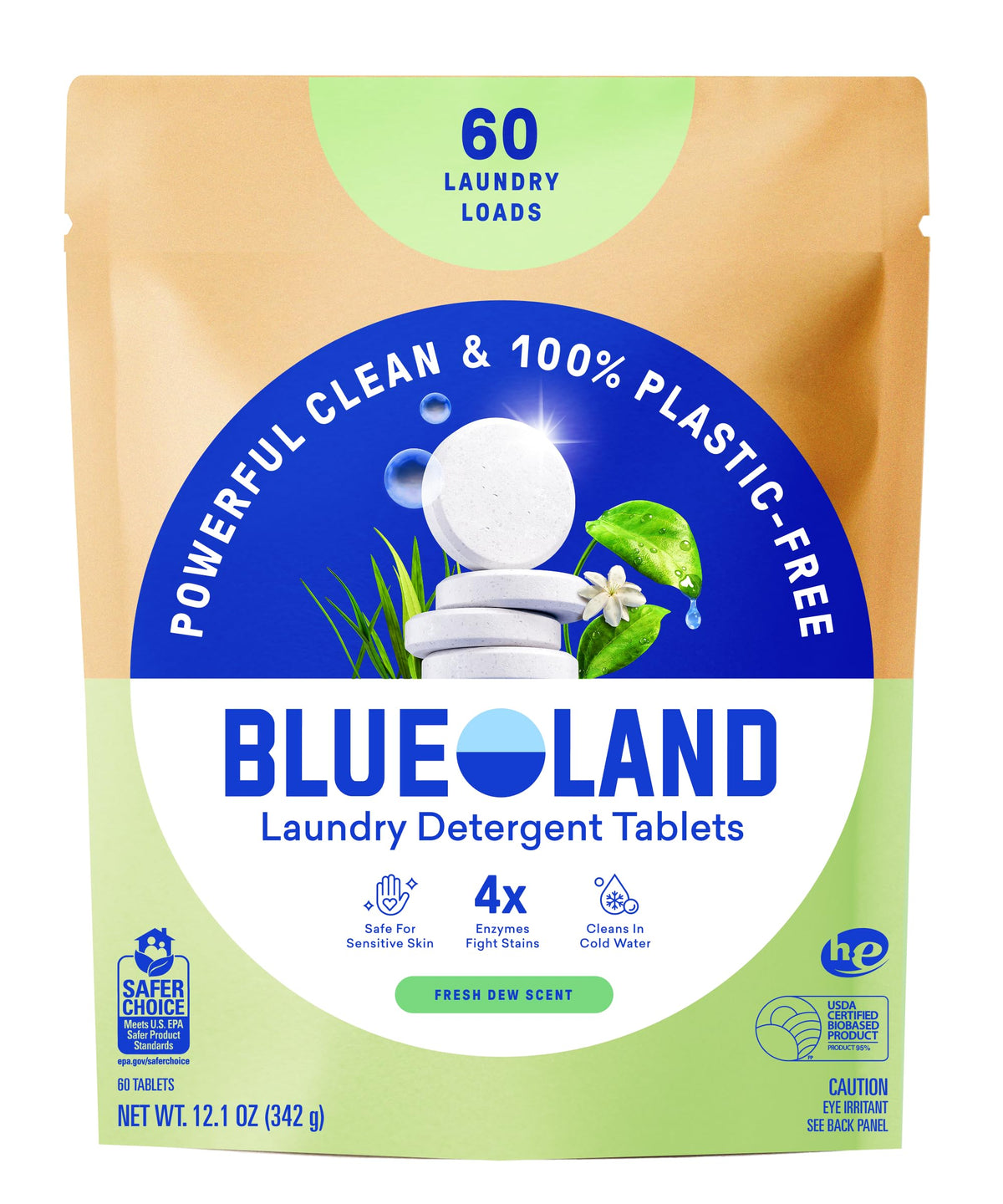 BLUELAND paquete frontal con pastillas, presentación compacta y sin plástico