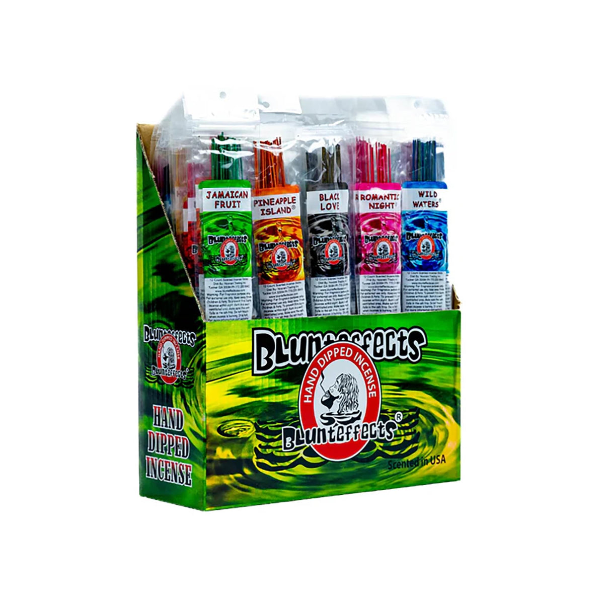 Blunteffects pack frontal mostrando 12 paquetes, beneficio: variedad duradera