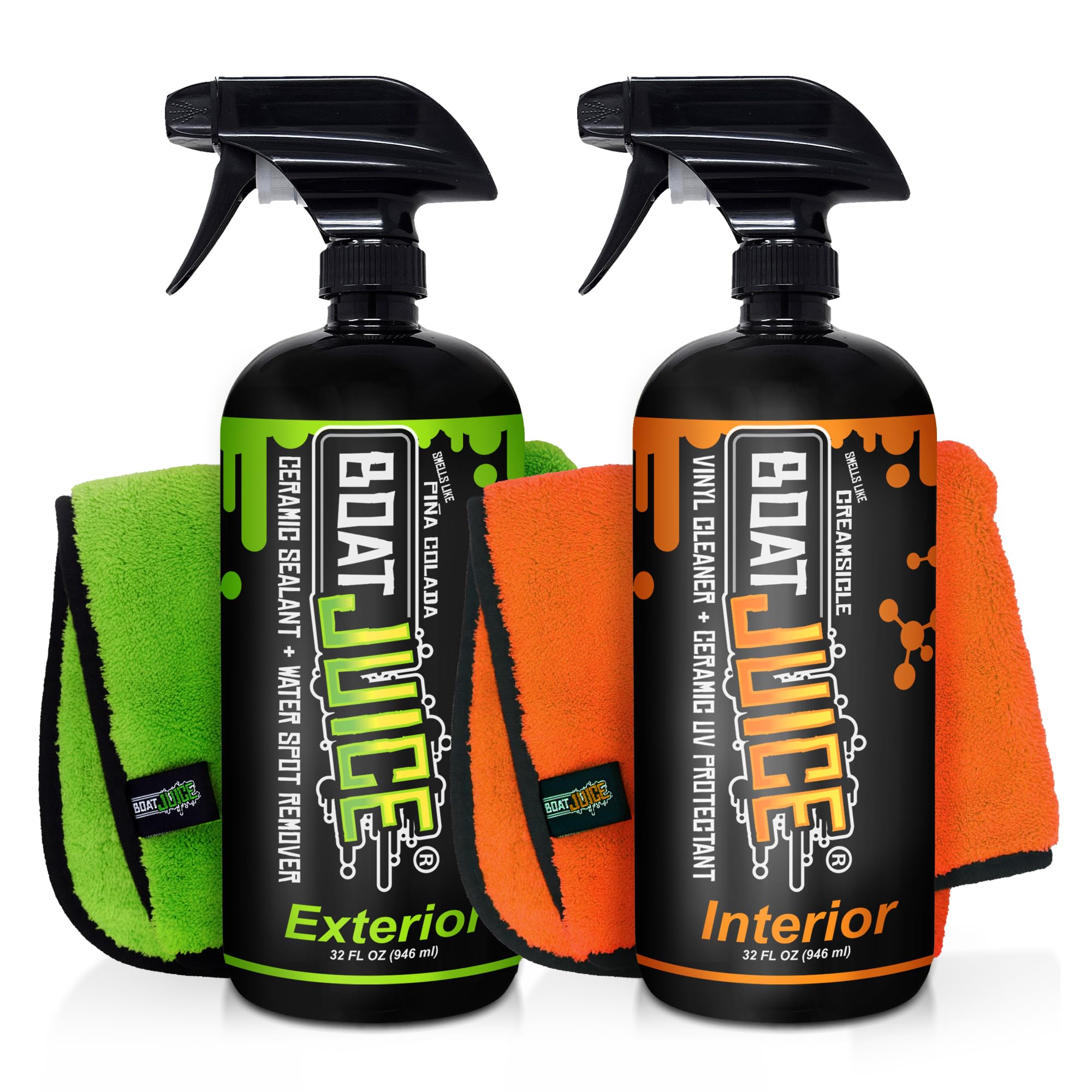 Boat Juice front packaging showing kit contents and purpose, clear product identification and benefits