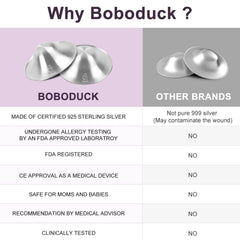 Boboduck textura de plata 925 en detalle, higiene y seguridad