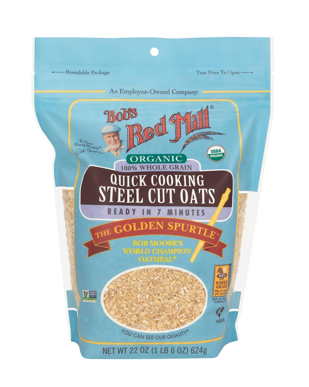 Bob's Red Mill close-up oat texture highlighting hearty chew and whole-grain quality