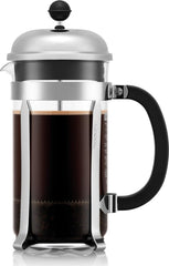Bodum Chambord vista frontal mostrando diseño clásico y fácil preparación