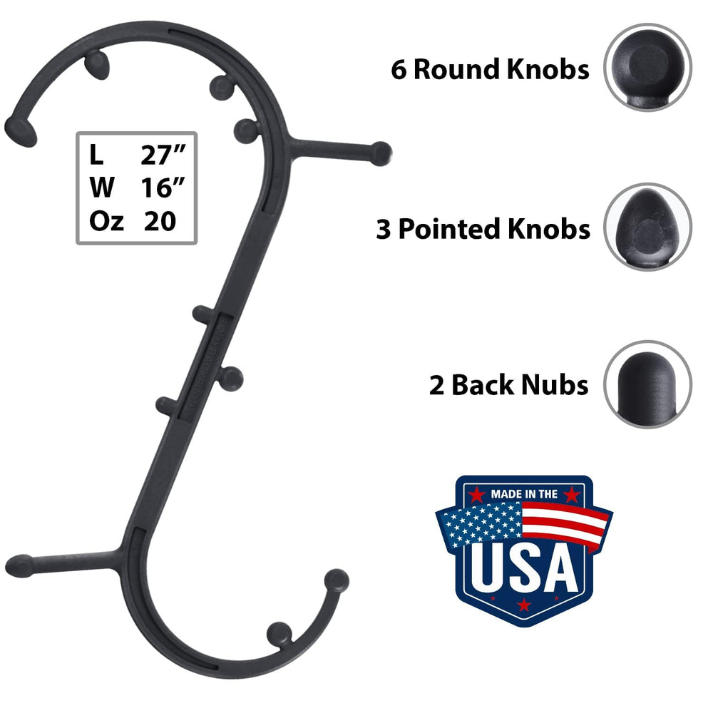 Body Back non-slip grip detail promoting secure control during self-treatment