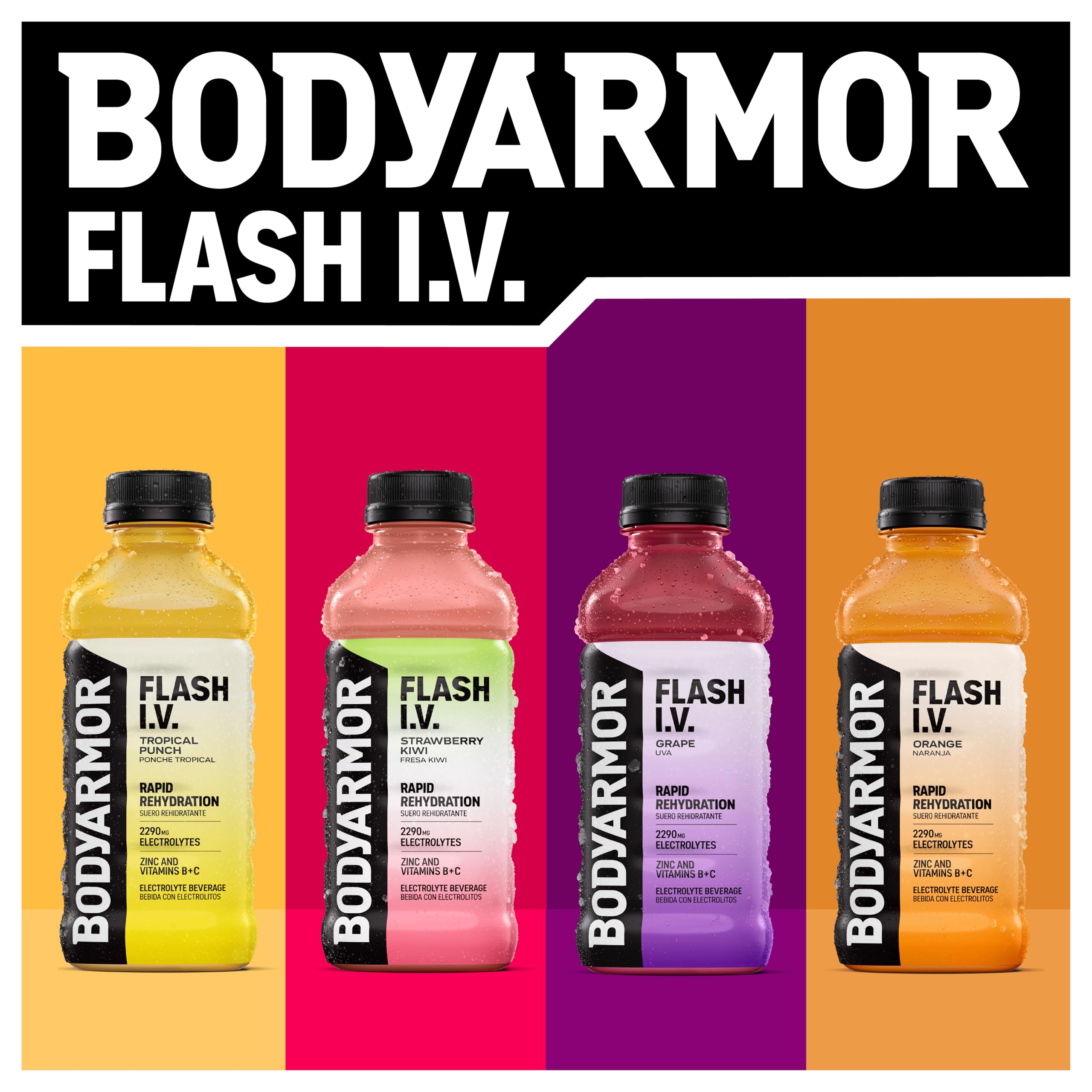 BODYARMOR bebida en entorno exterior demostrando hidratación durante actividad