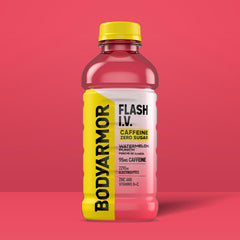 BODYARMOR etiqueta y tabla nutricional que resalta cero azúcar