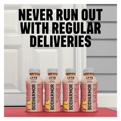 BODYARMOR LYTE etiqueta nutricional legible mostrando ingredientes y electrolitos