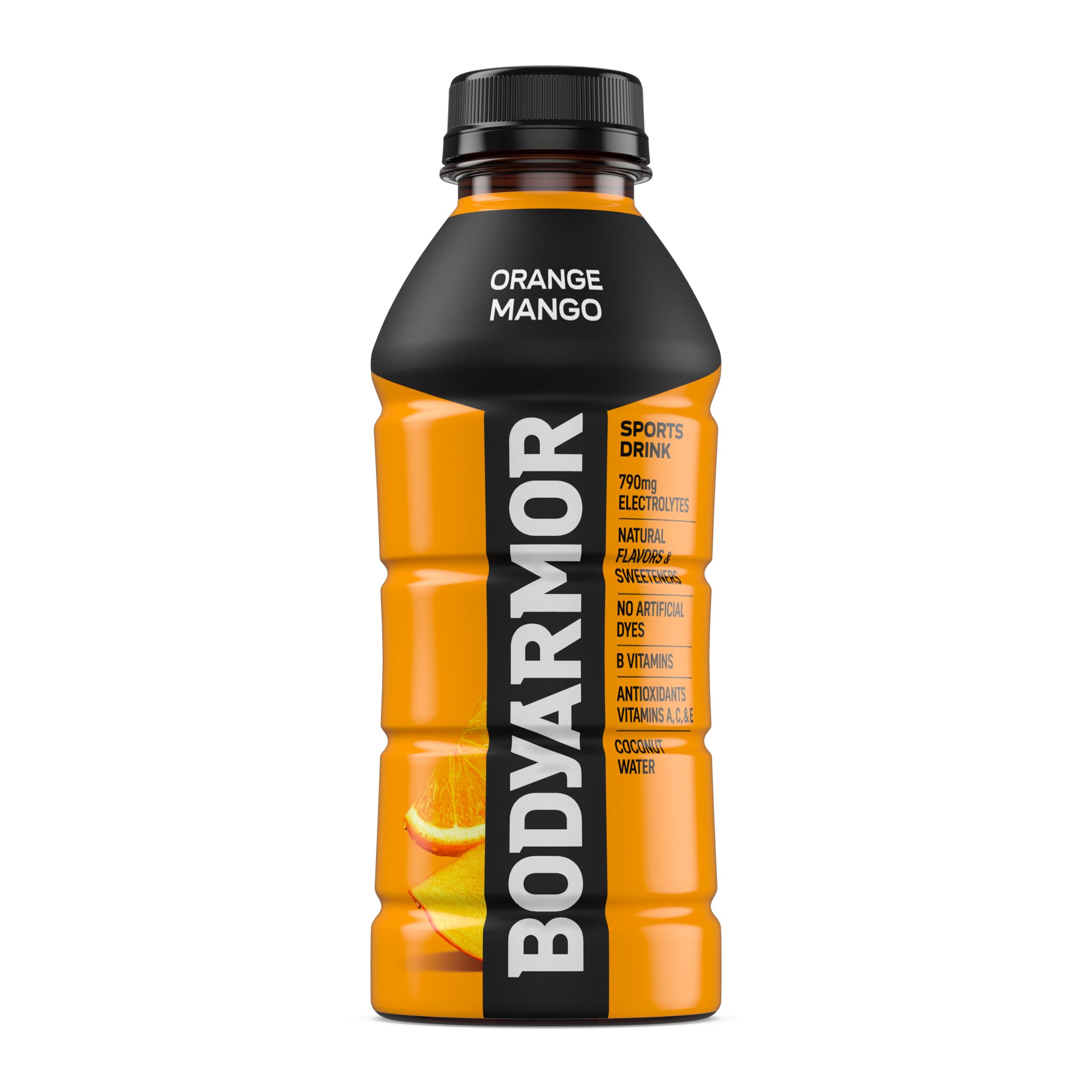 BODYARMOR color naranja brillante de la bebida que invita a beber