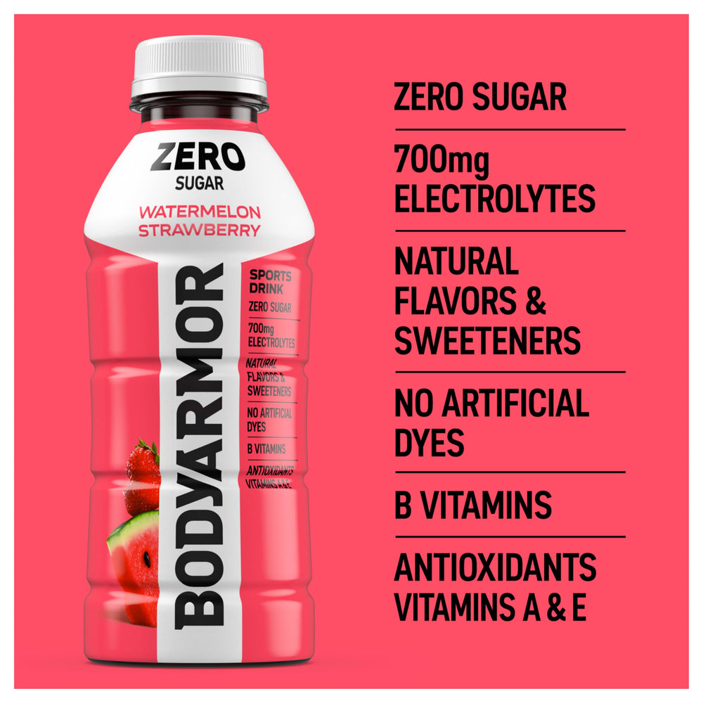 BODYARMOR botella en mano para ver escala y facilidad de transporte