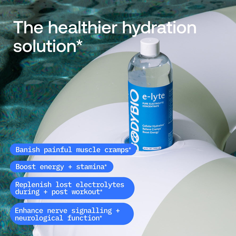 BodyBio e-Lyte scoop showing measured serving for consistent electrolyte dosing