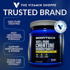 BodyTech scoop of powder demonstrating 5 g serving convenience