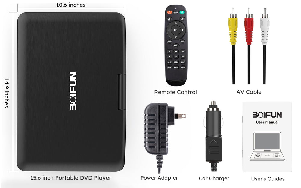 BOIFUN back panel and label showing model details and helpful specs