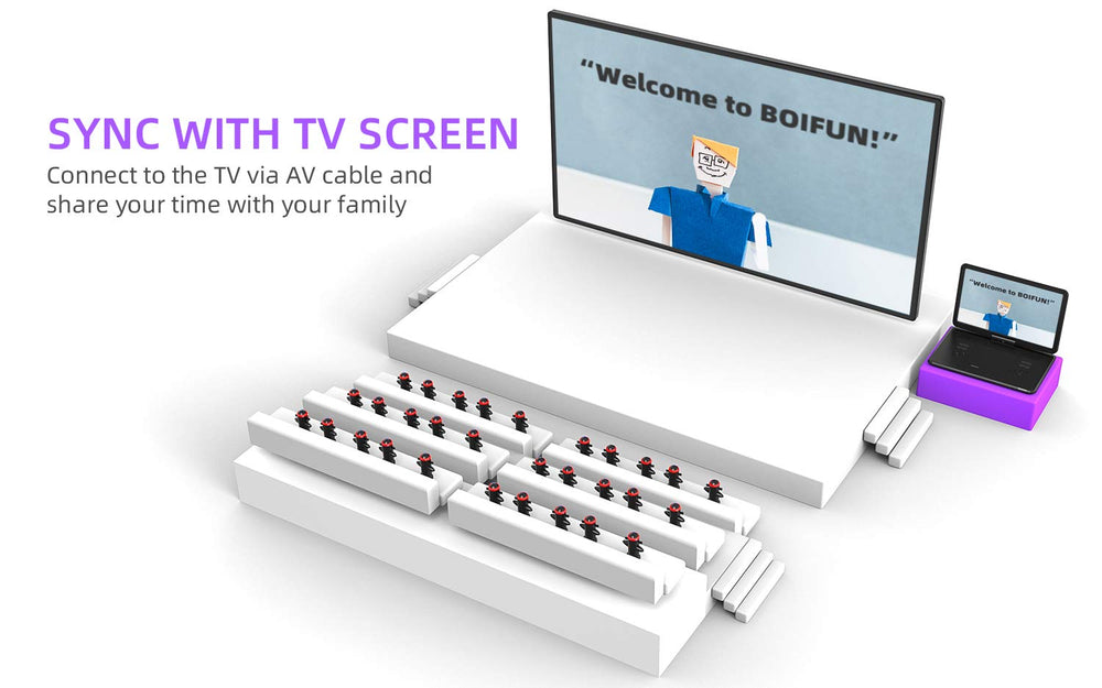 BOIFUN with AC and long car charger demonstrating flexible recharging