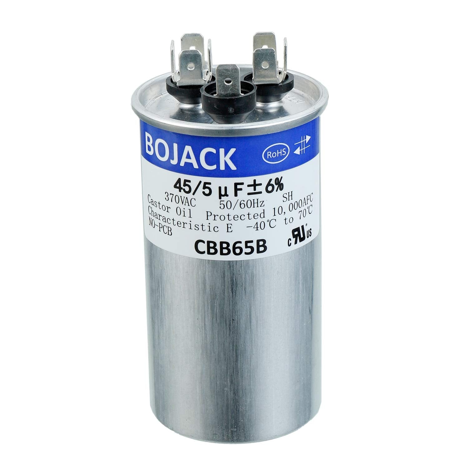 BOJACK condensador frontal con etiquetado claro y montaje seguro