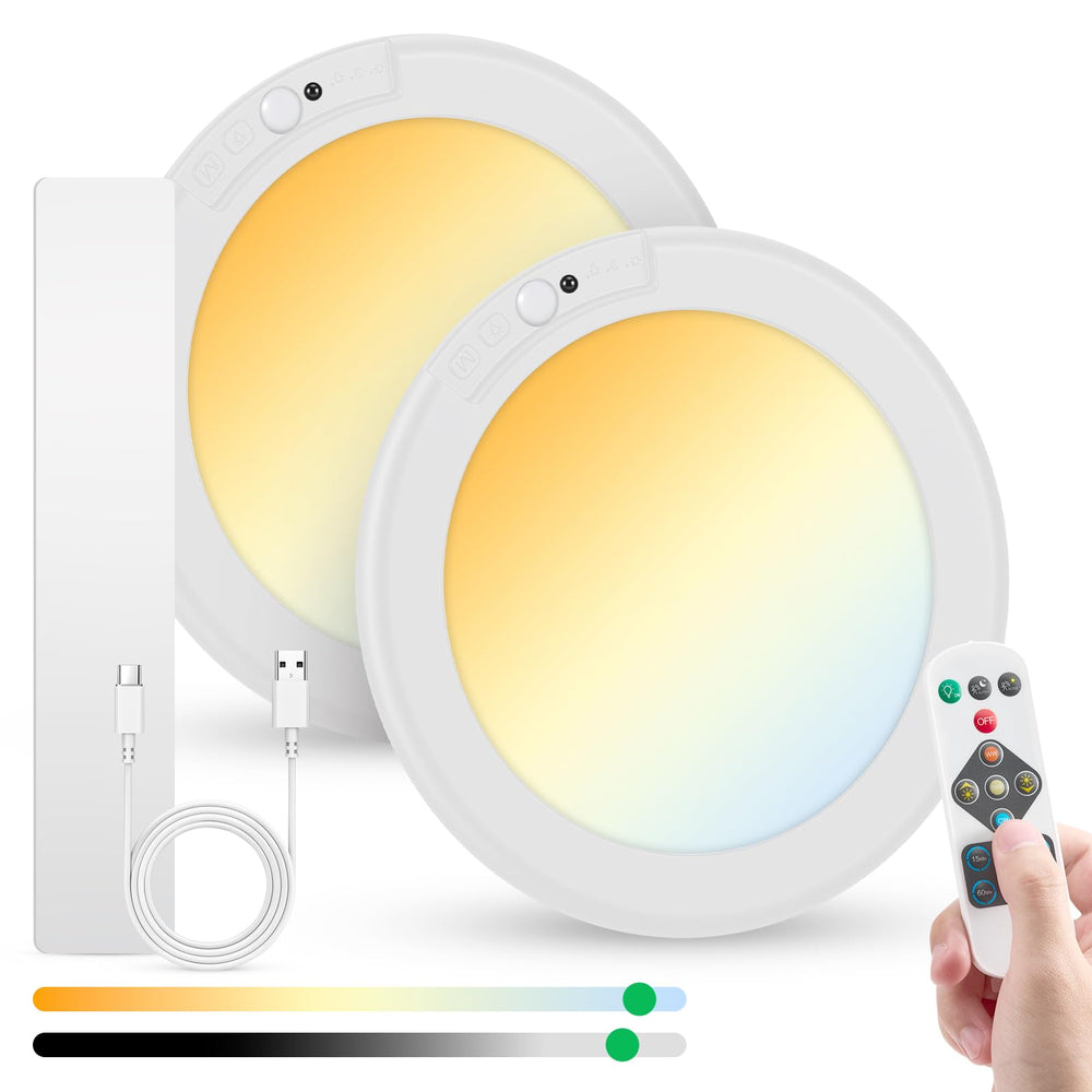 Bojim front view ceiling light showing compact design and bright output