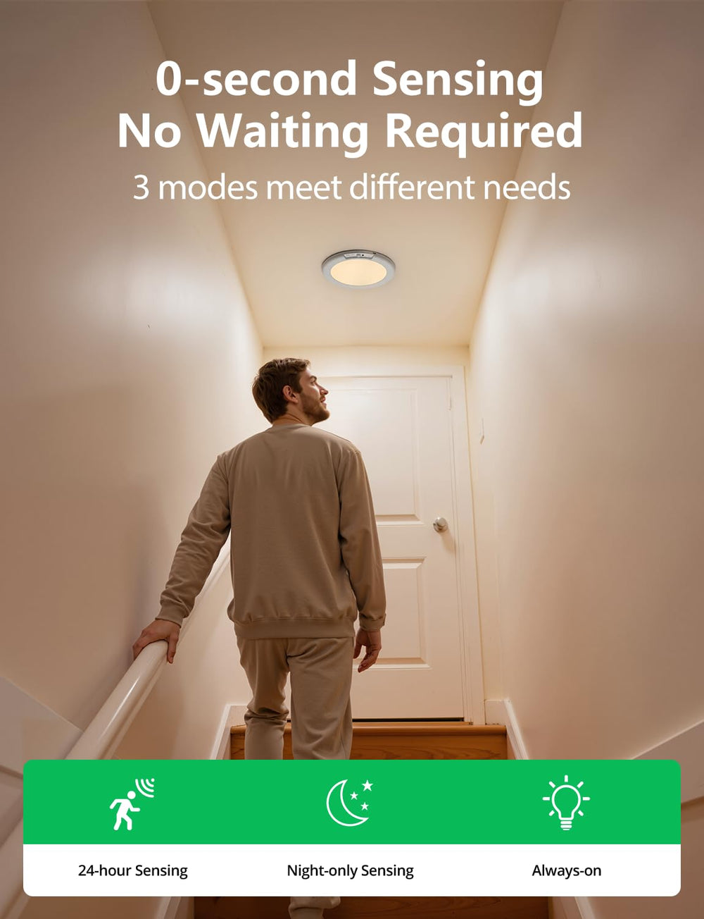 Bojim light inside a closet providing clear, hands-free illumination for storage