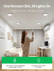 Bojim remote control pictured with buttons for brightness color and timer convenience