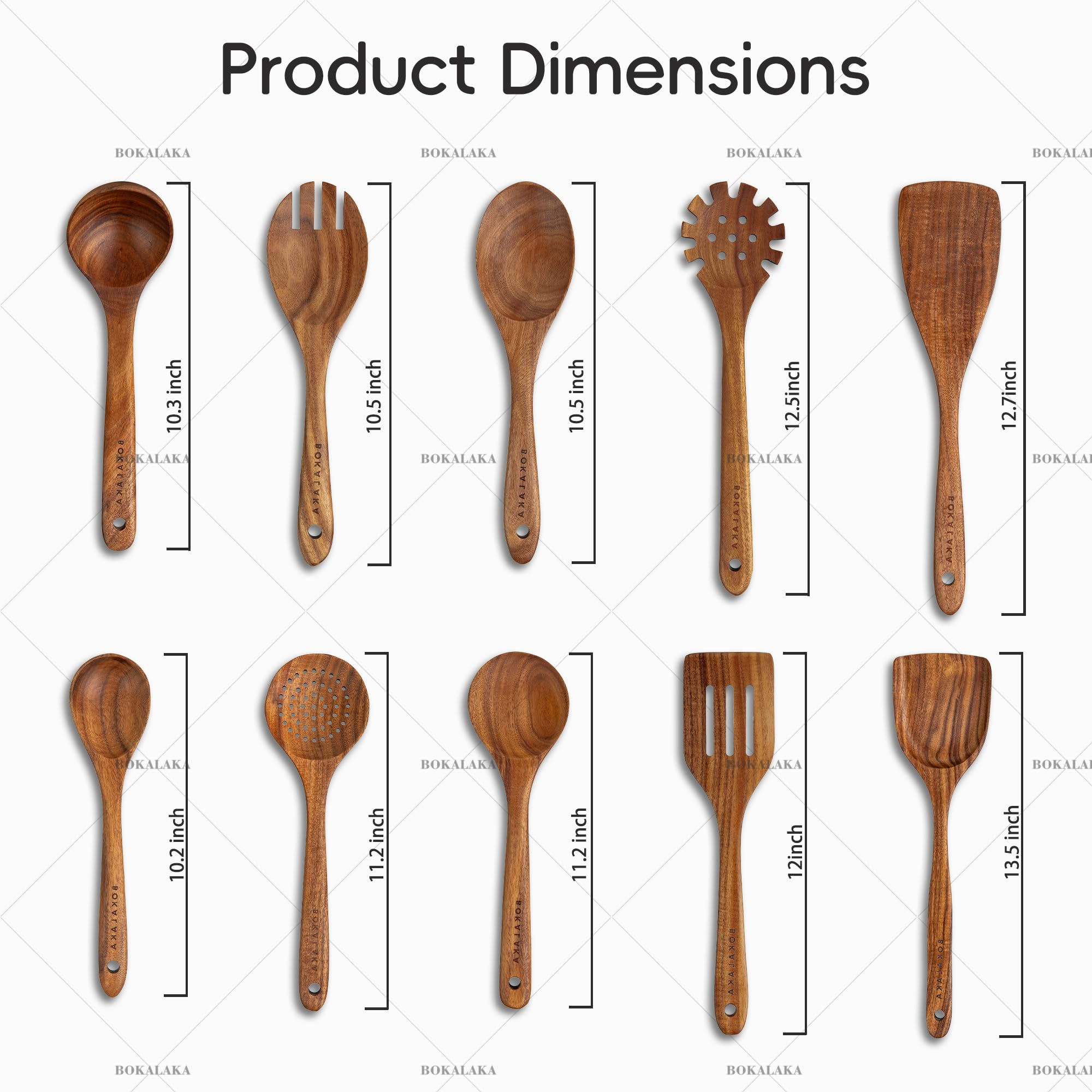 BOKALAKA primer plano de vetas de teca, acabado resistente y natural